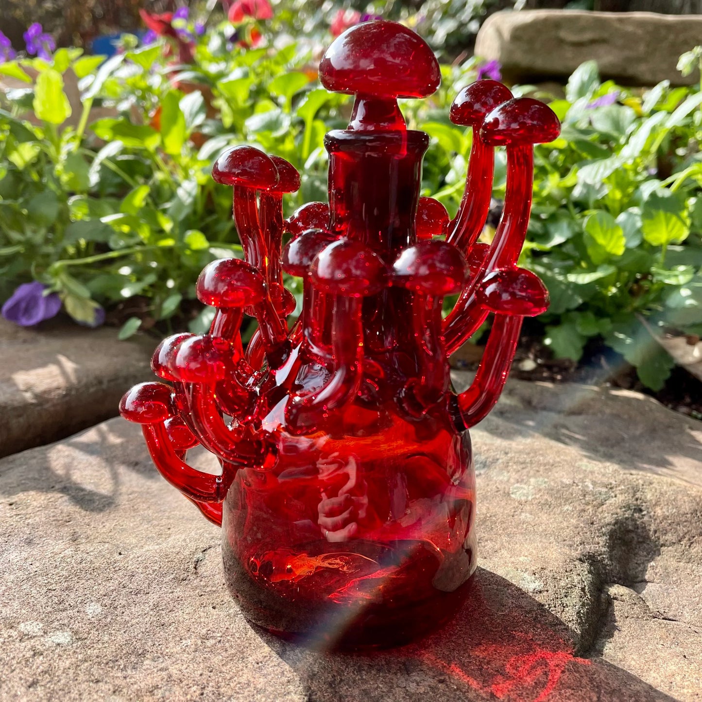 Red mushroom decanter