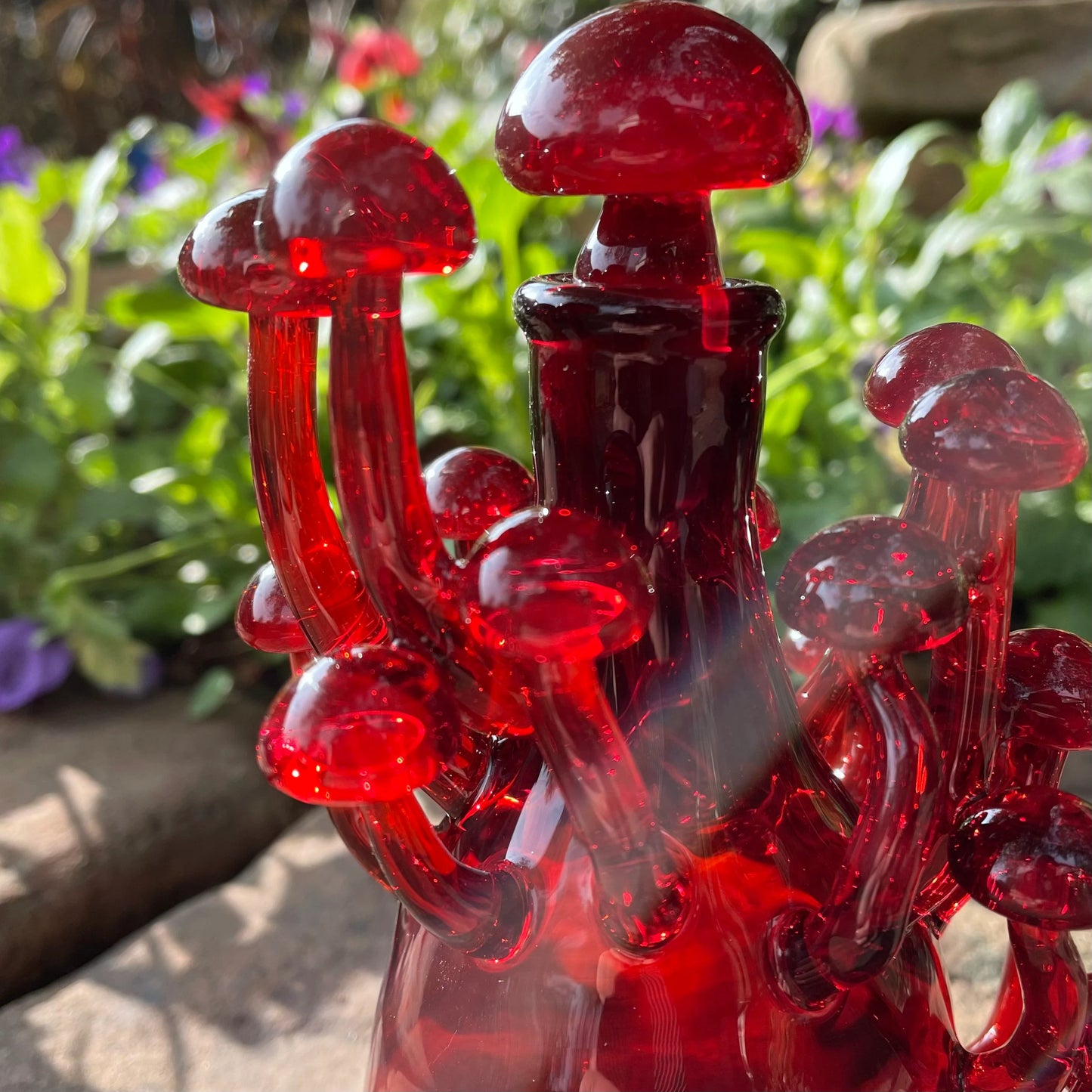 Red mushroom decanter