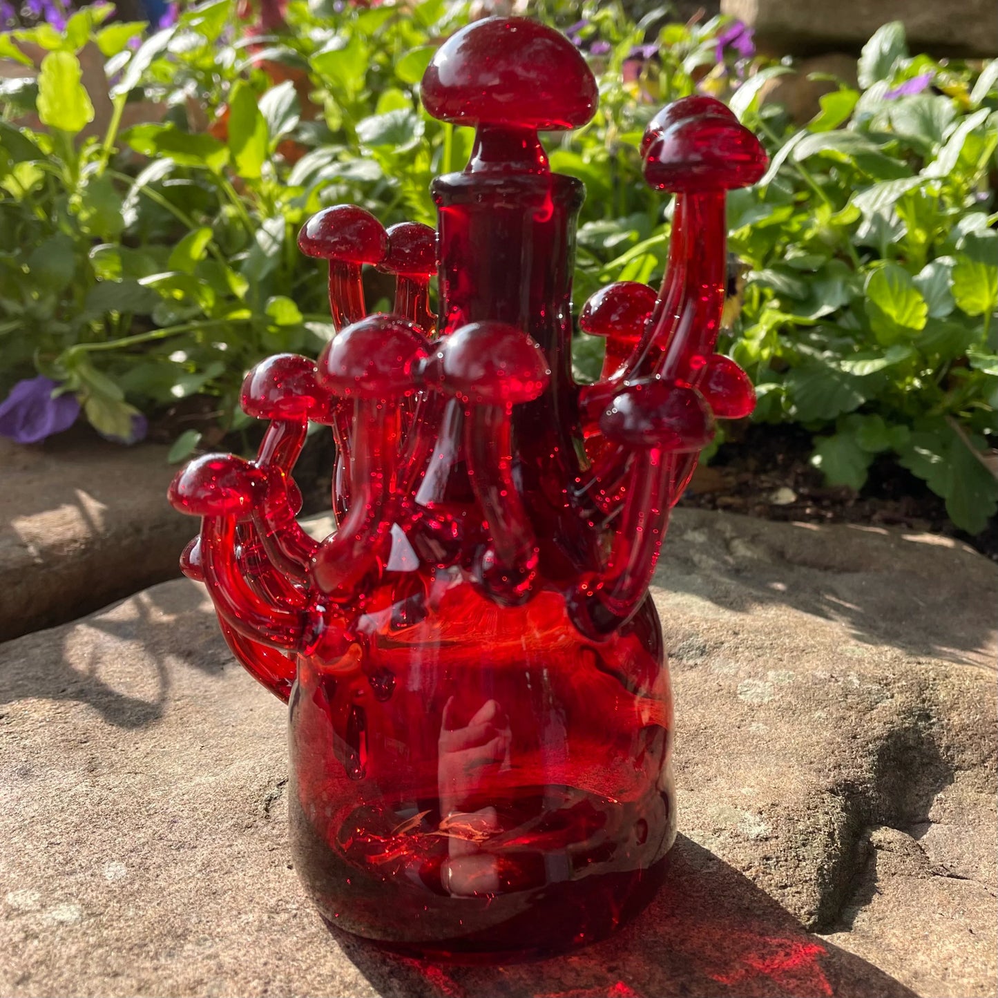 Red mushroom decanter