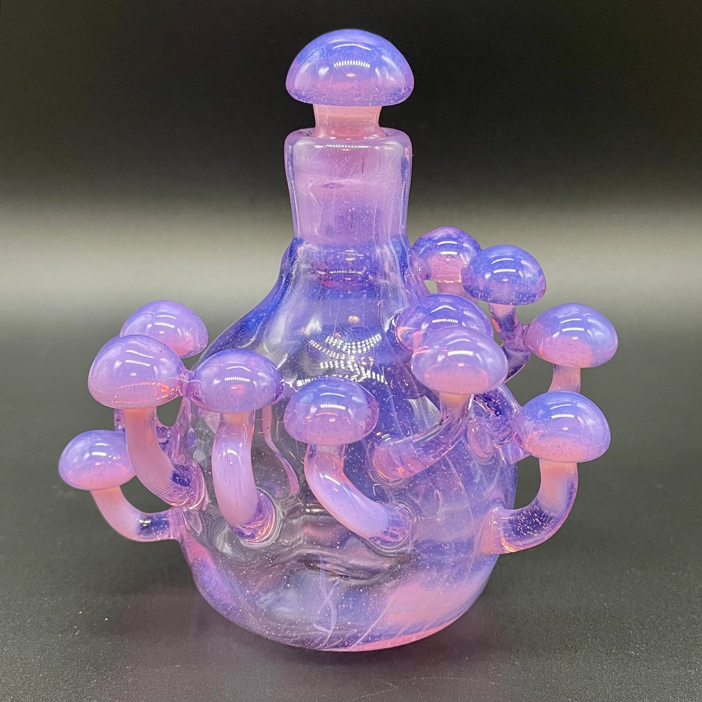 Pink slime mushroom decanter