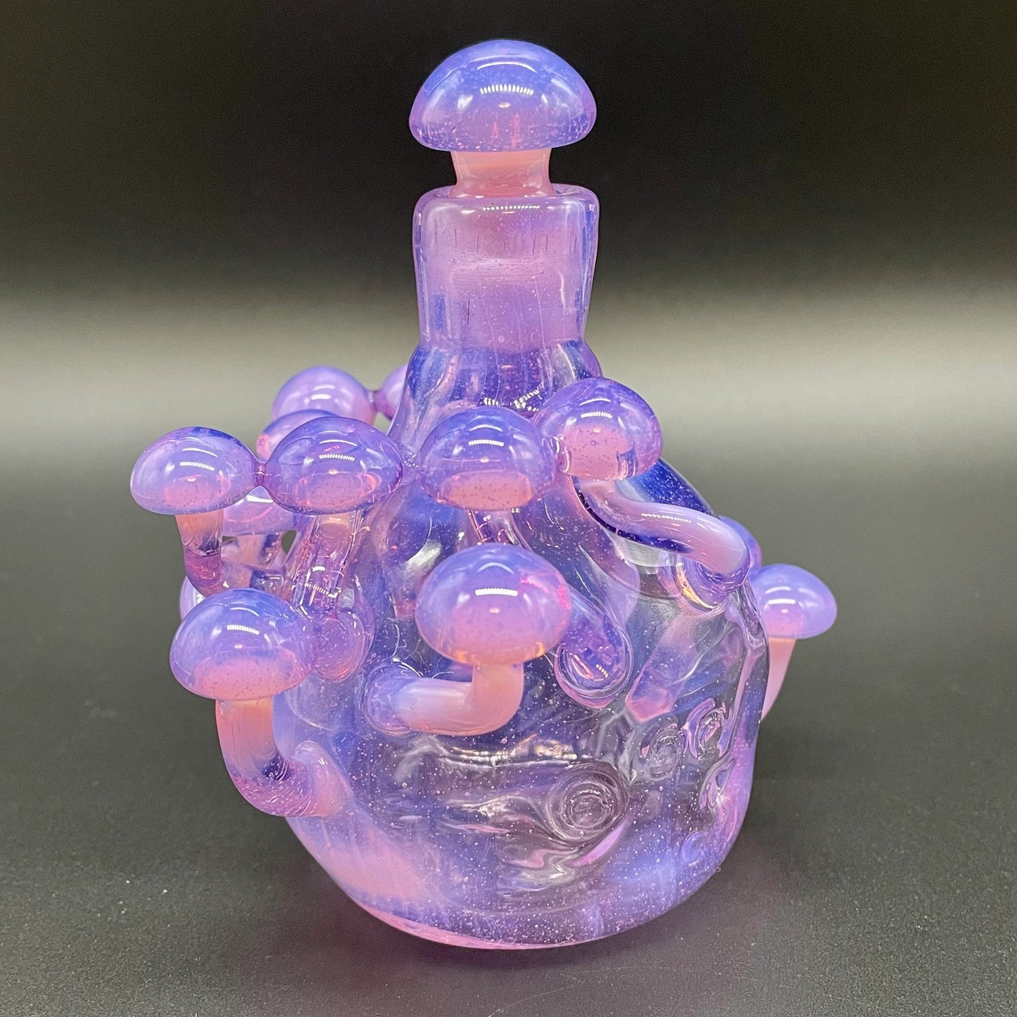Pink slime mushroom decanter