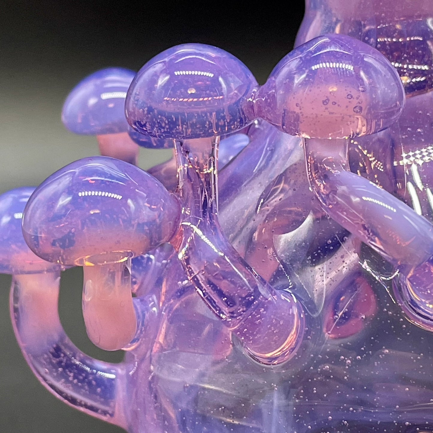 Pink slime mushroom decanter