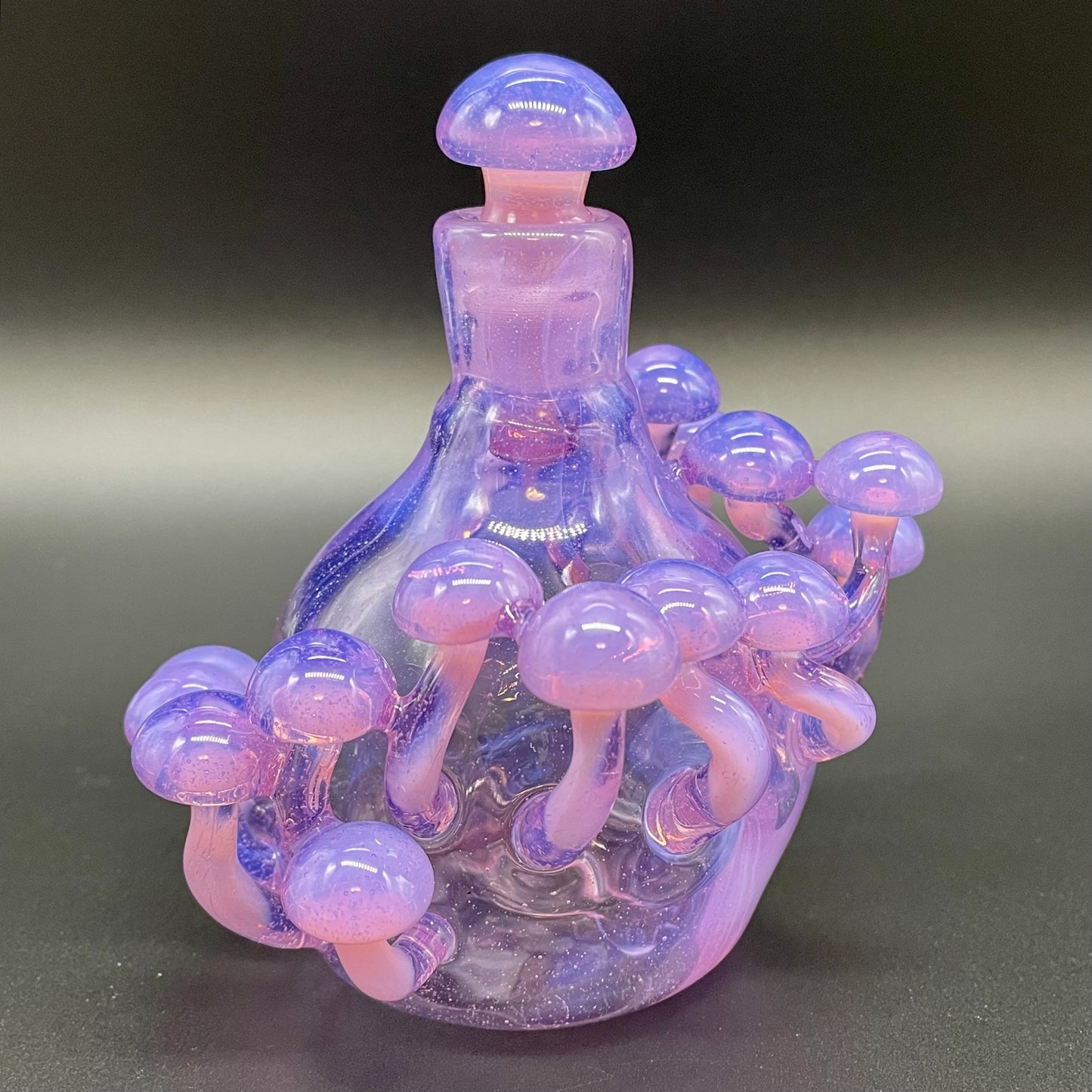 Pink slime mushroom decanter