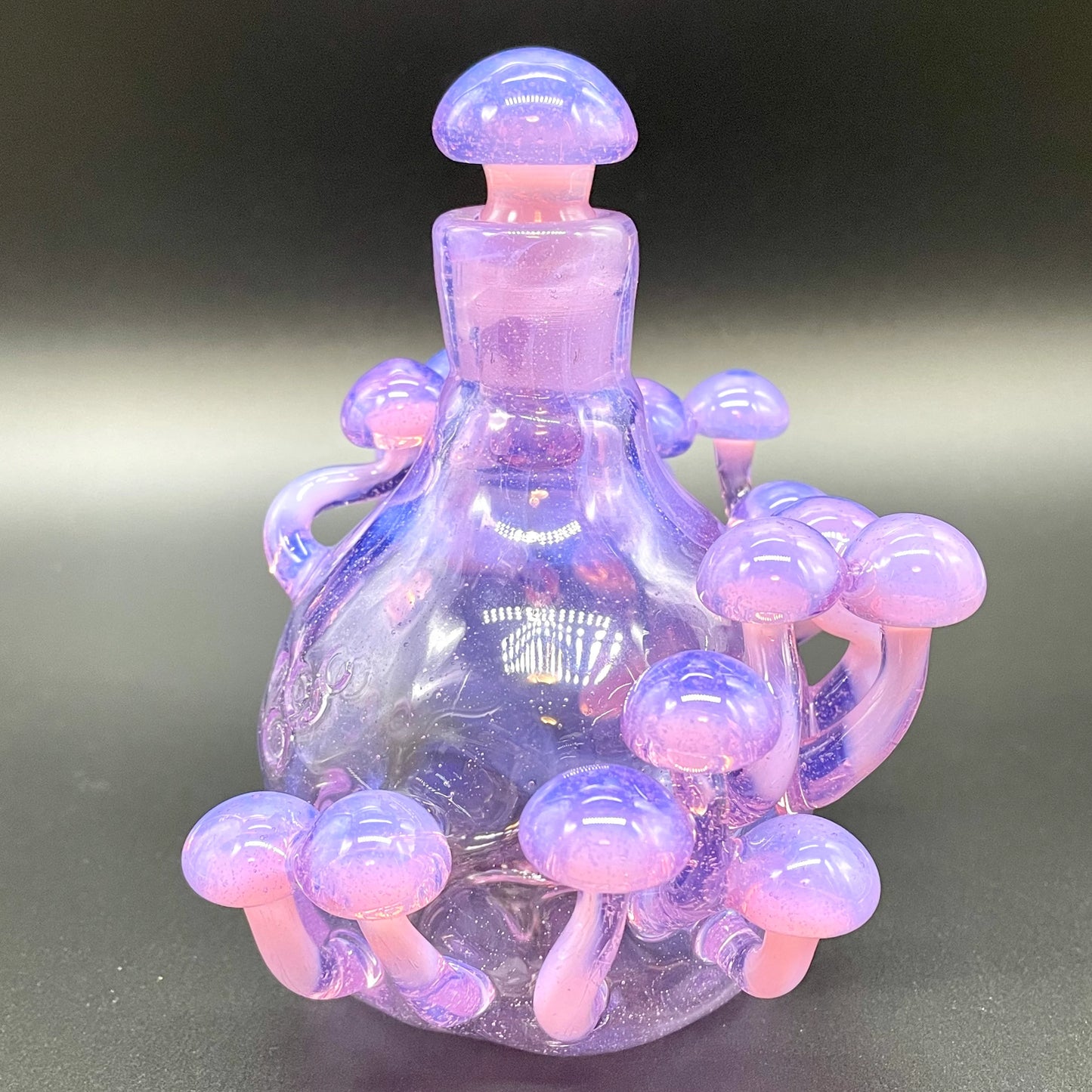 Pink slime mushroom decanter