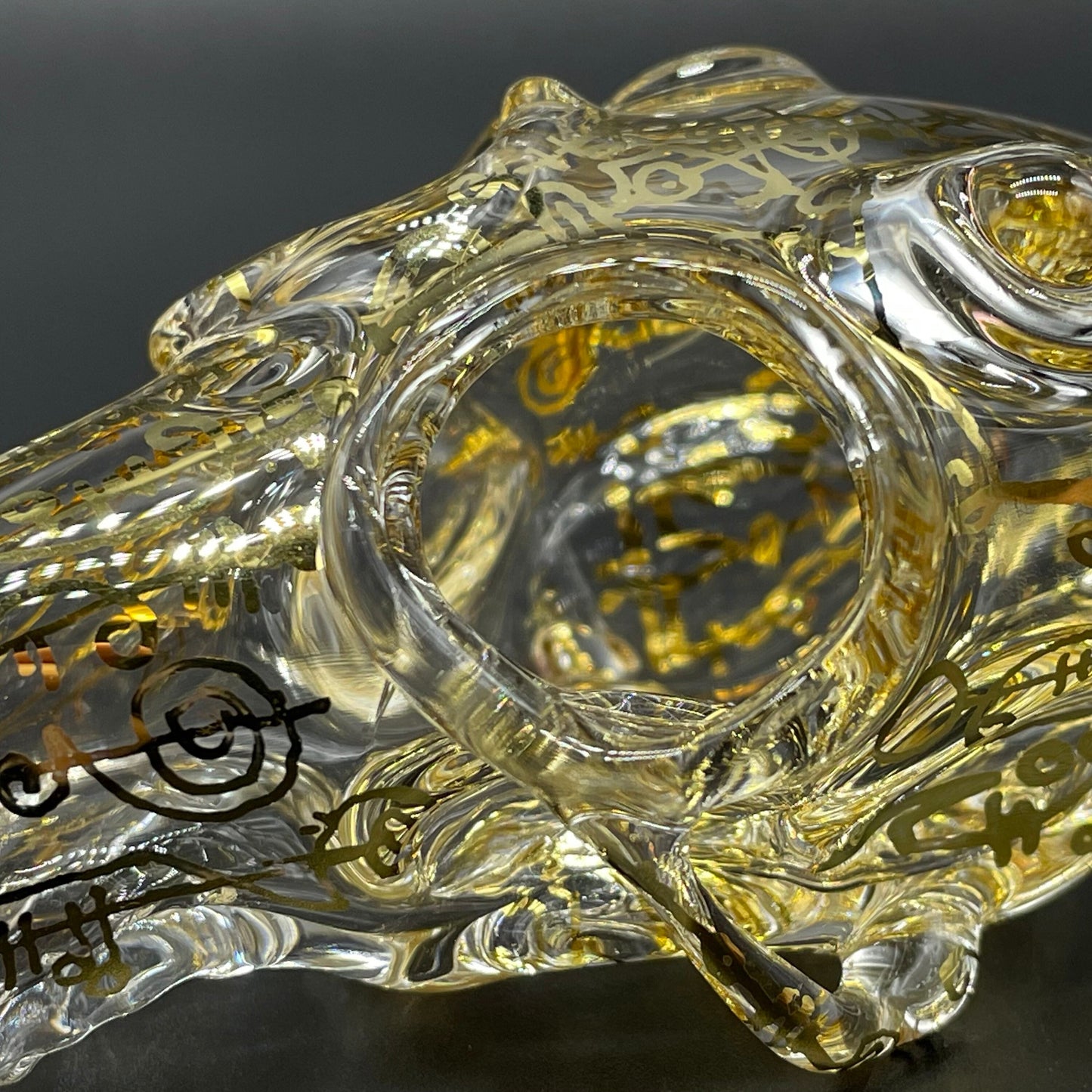 Mystical Gold rune skull