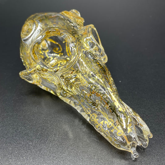 Mystical Gold rune skull