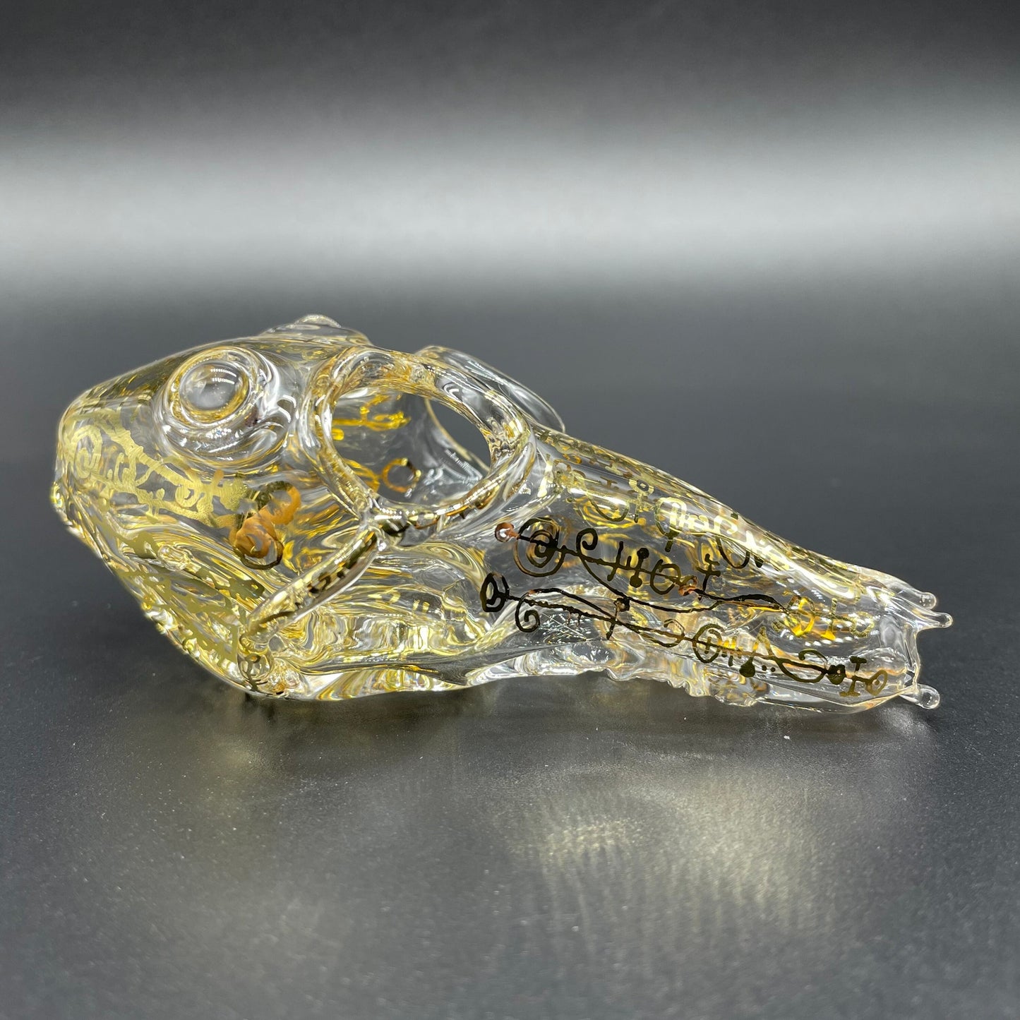 Mystical Gold rune skull