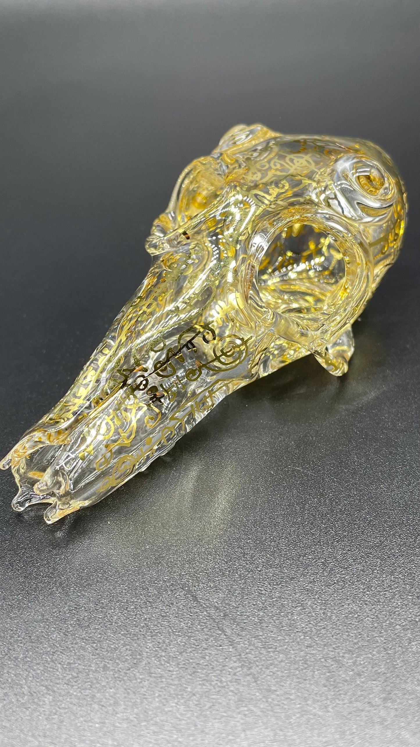 Mystical Gold rune skull