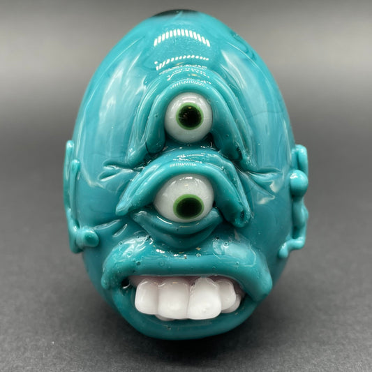 Monster egg sculpture