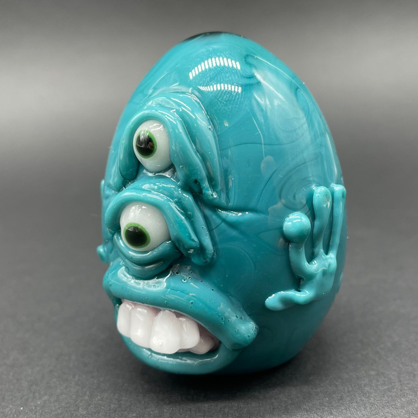 Monster egg sculpture