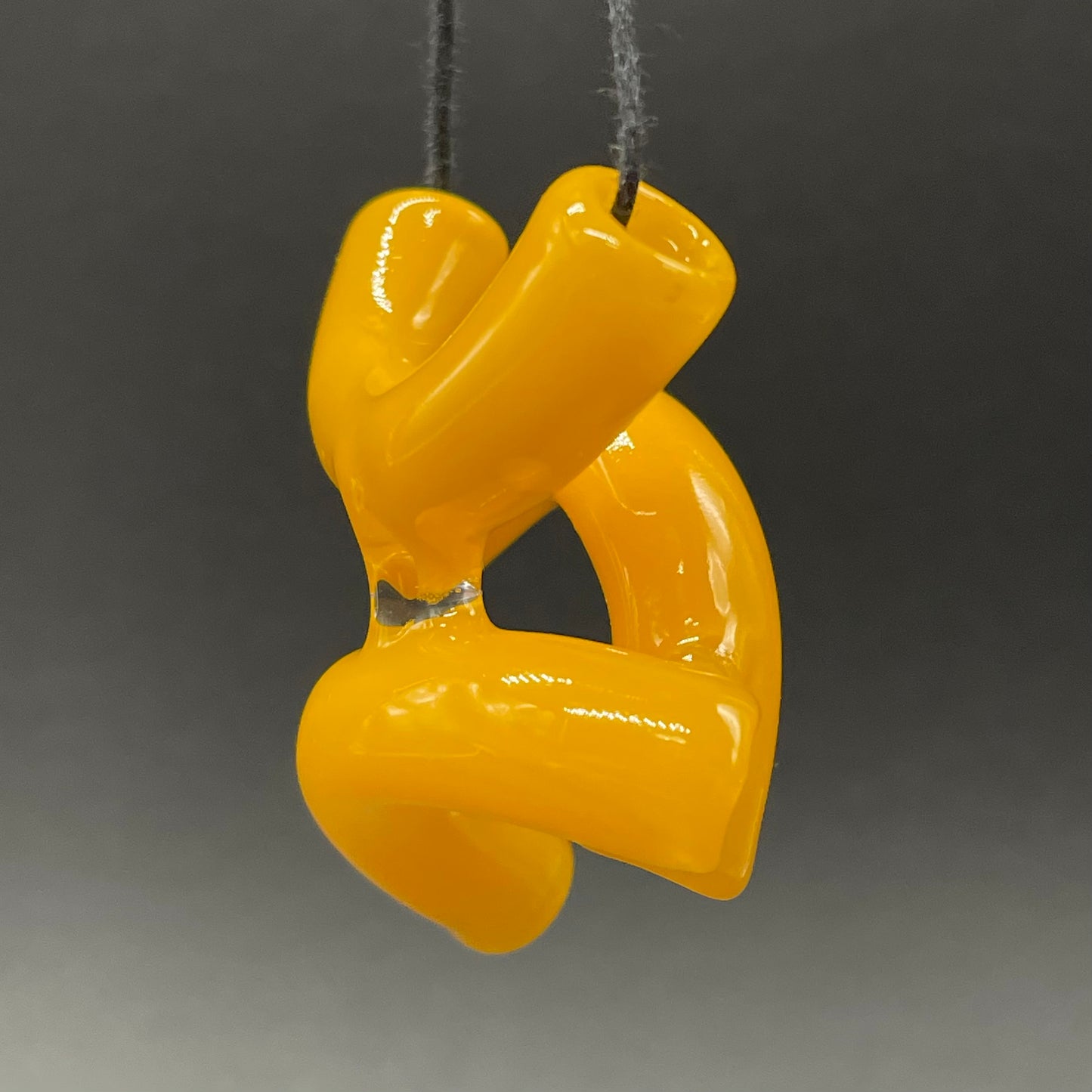 Macaroni and cheese necklace