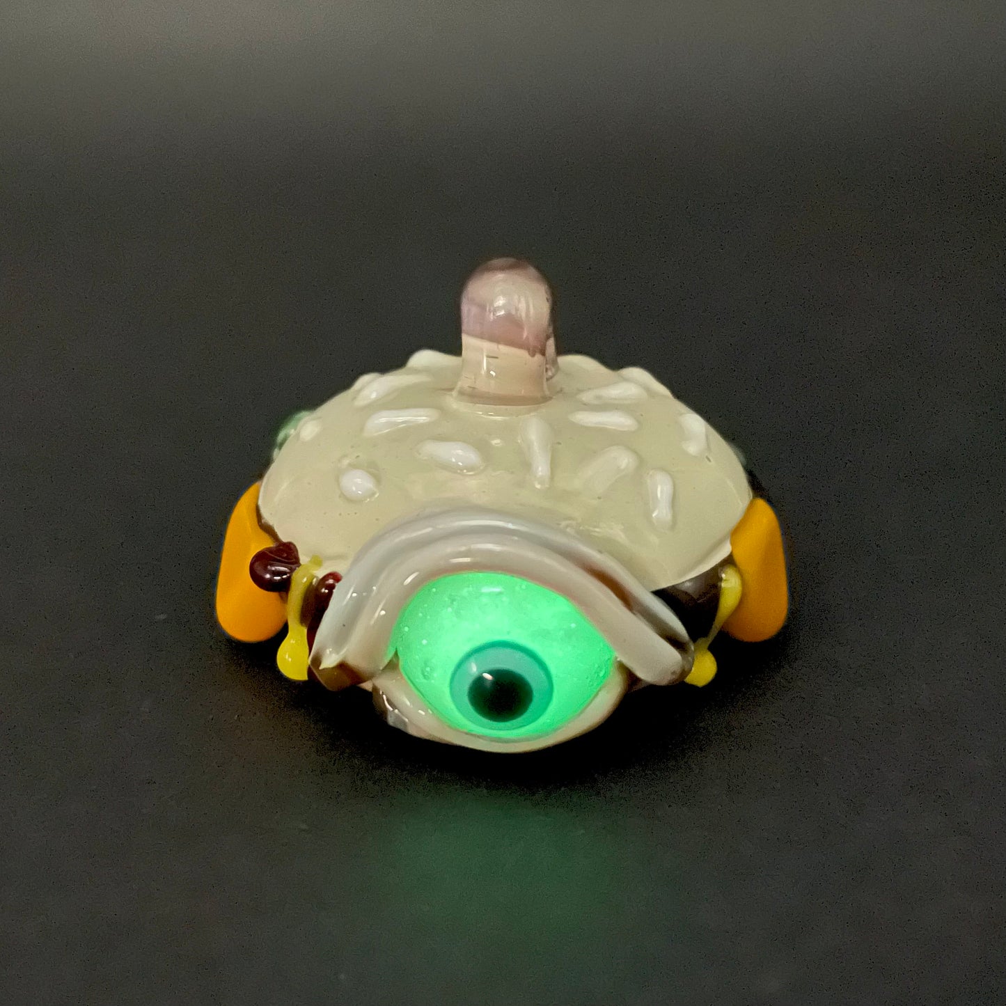 Eye love cheeseburger pendant
