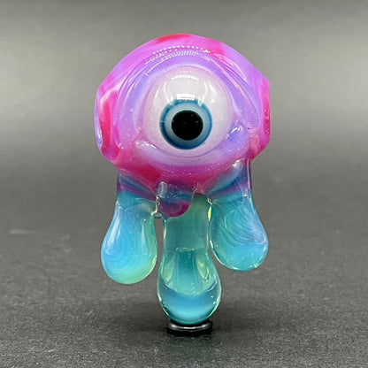 Drippy cyclops glass pendant