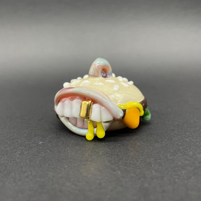 Glass Cheeseburger pendant