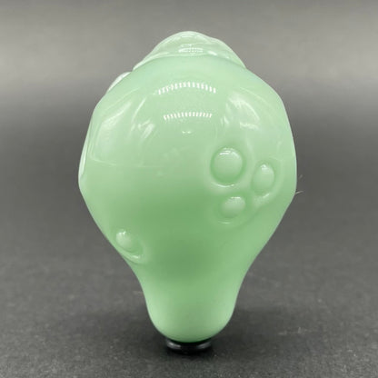 Time manipulating three eye glass alien pendant
