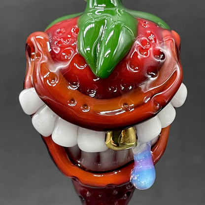 Toothy strawberry pendant