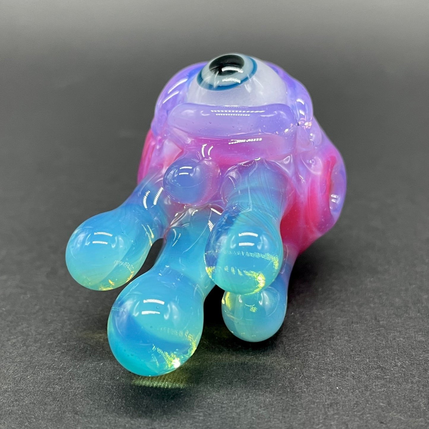 Drippy cyclops glass pendant