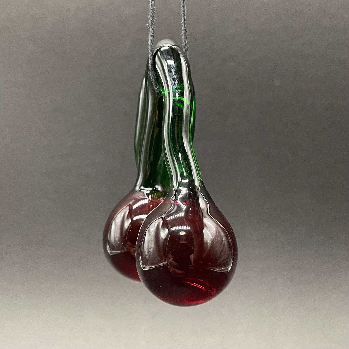 Transparent cherry pendant
