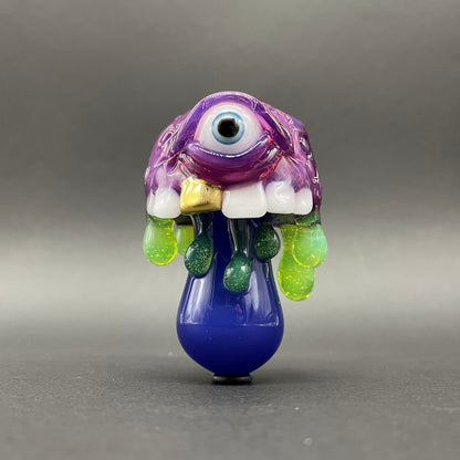 Hand-blown glass About last night glass mushroom pendant by Leviathan Glass