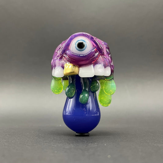 Hand-blown glass About last night glass mushroom pendant by Leviathan Glass