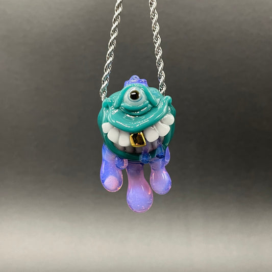 Dripping with sarcasm glass pendant