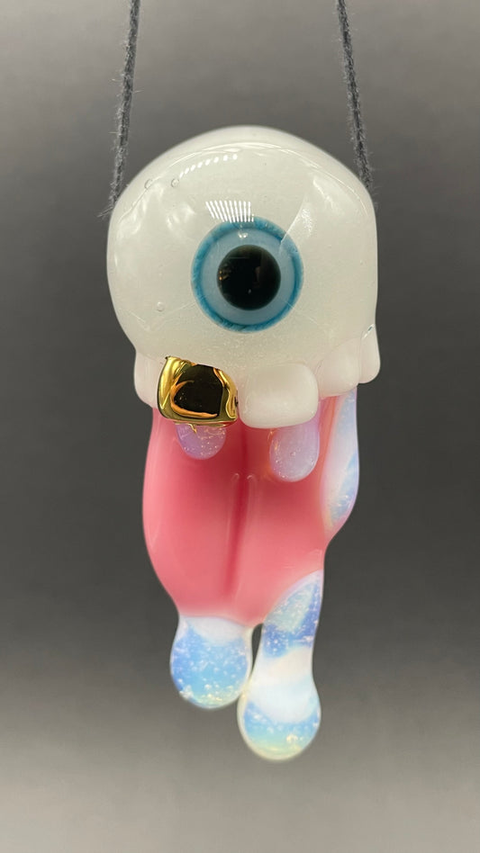 Glow in the dark eye pendant