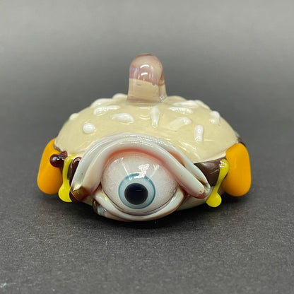 Eye love cheeseburger pendant