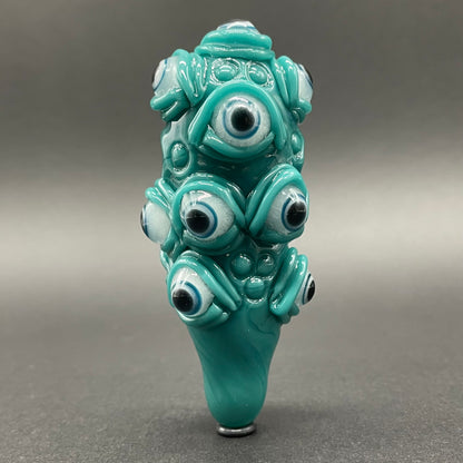 The Never-Blinking One glass effigy pendant