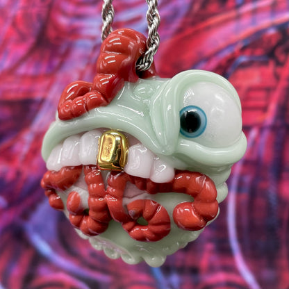 Worm eater pendant