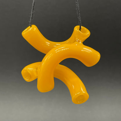 Macaroni and cheese necklace