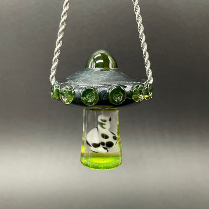 Alien abduction pendant (cow)