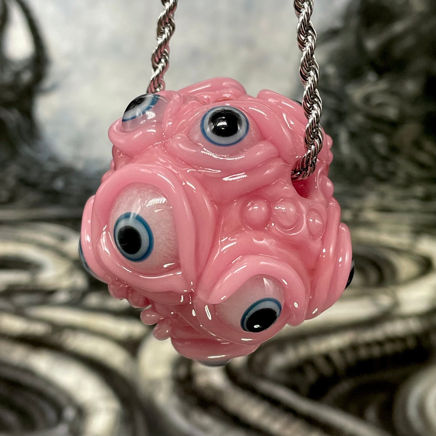 Pink Argus pendant
