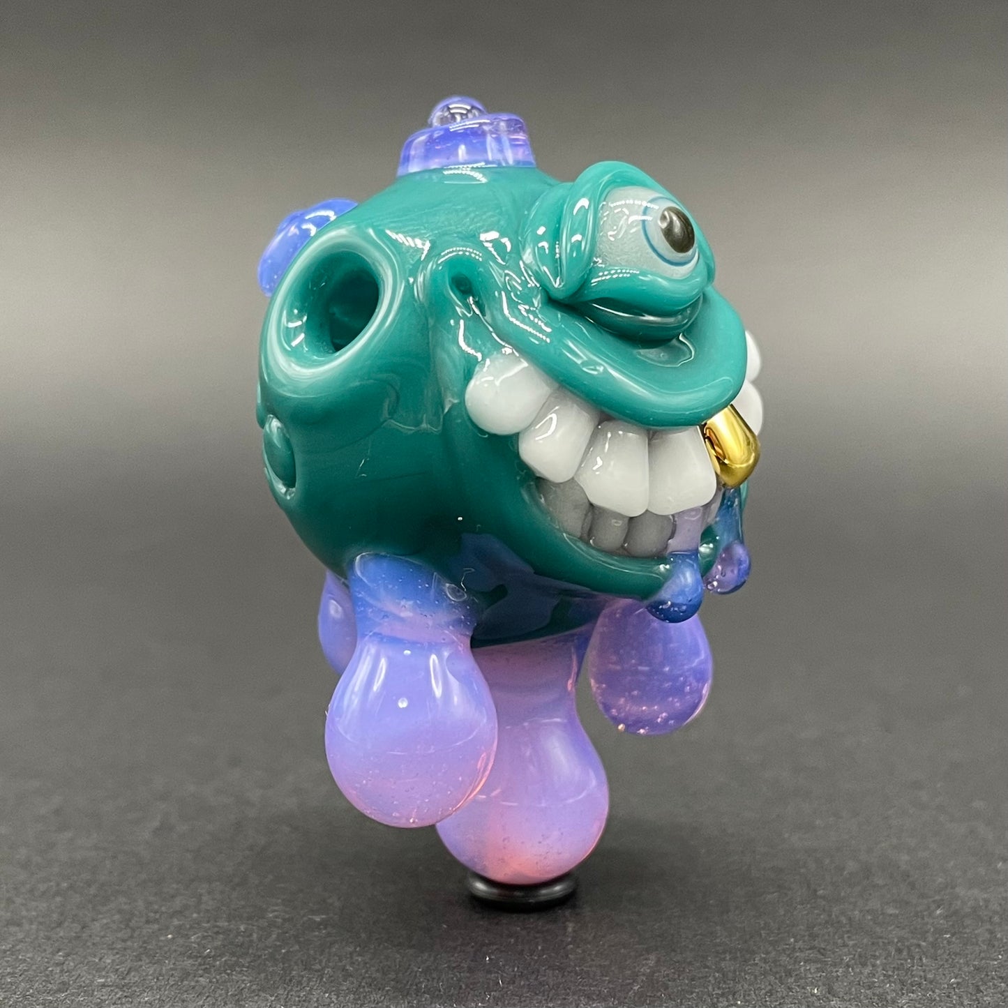 Dripping with sarcasm glass pendant