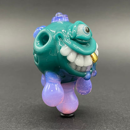 Dripping with sarcasm glass pendant