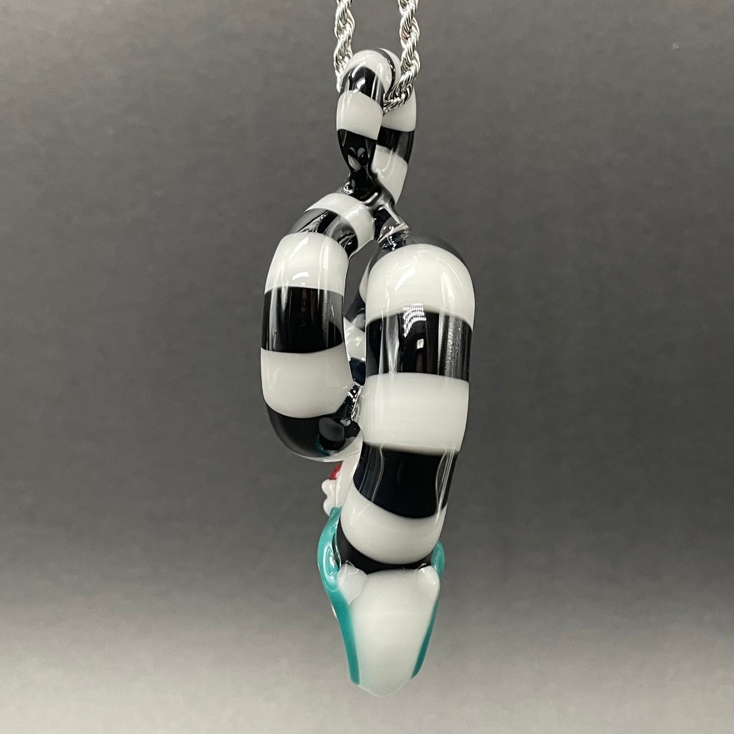 Beetlejuice Inspired solid glass Sandworm  Sculpture