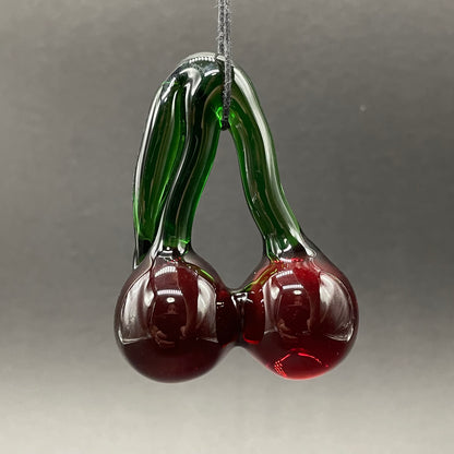 Transparent cherry pendant