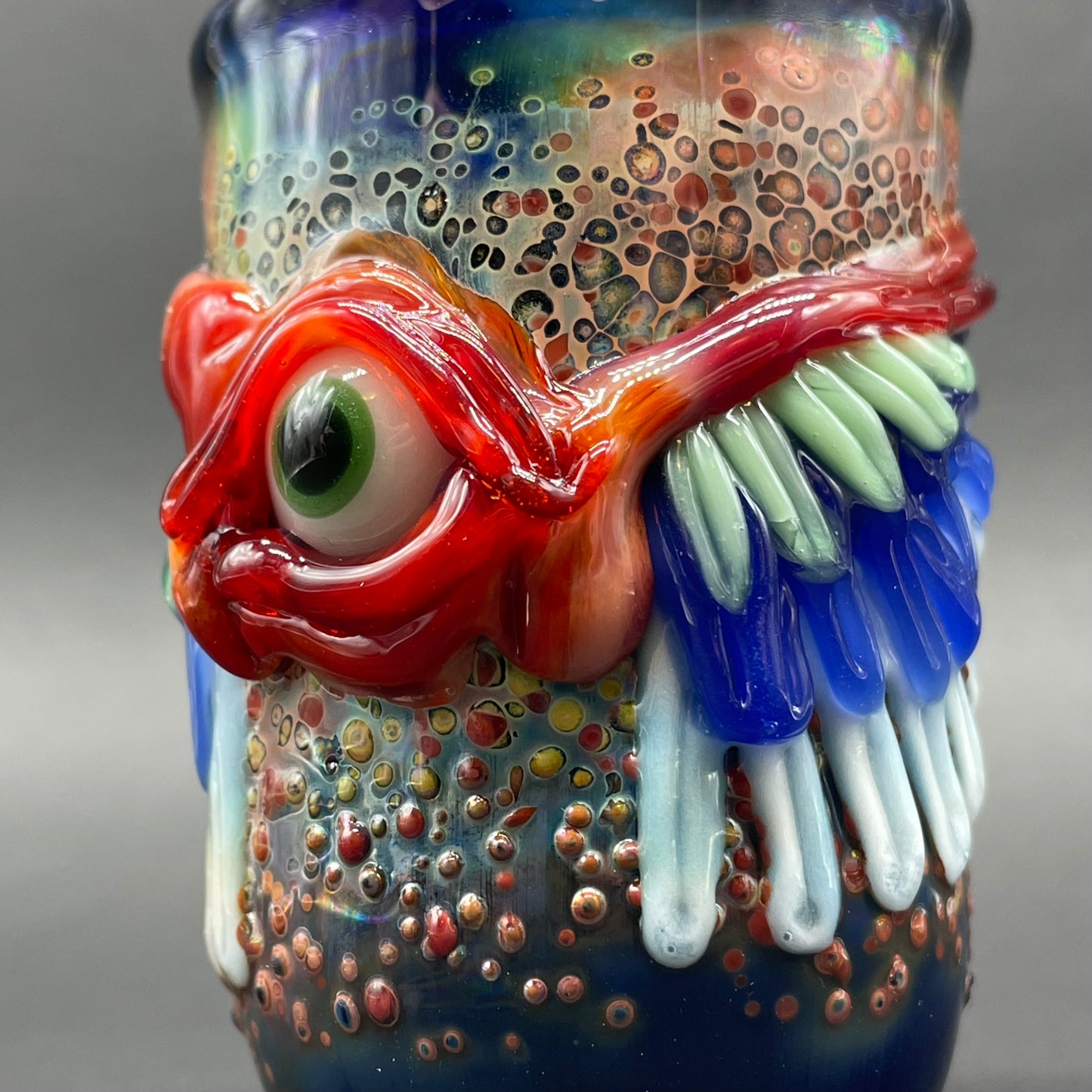 Winged phoenix cork jar