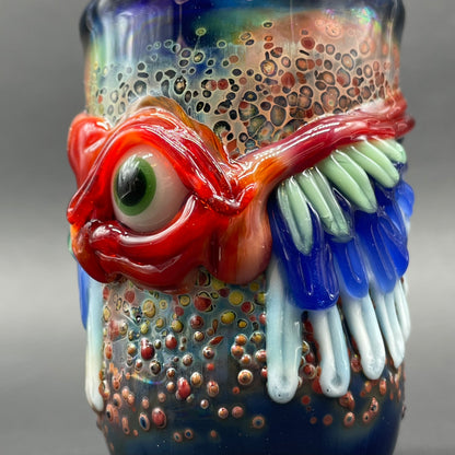 Winged phoenix cork jar