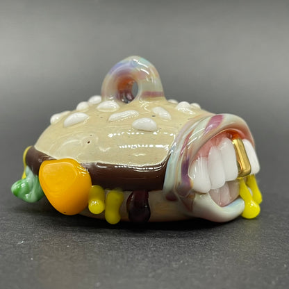 Glass Cheeseburger pendant