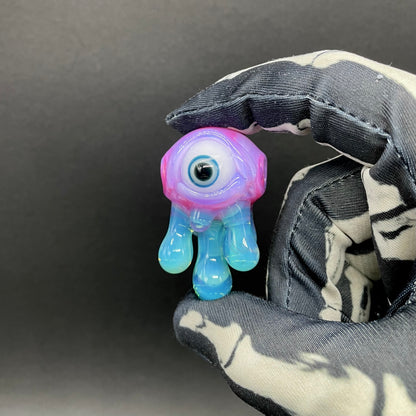 Drippy cyclops glass pendant