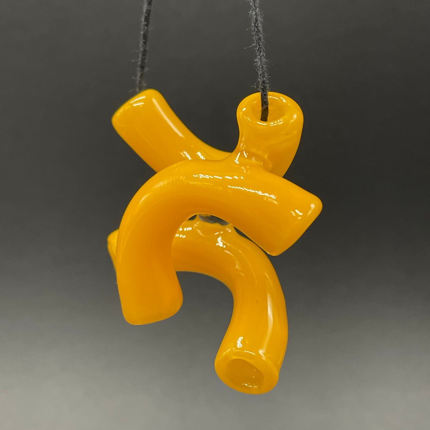 Macaroni and cheese necklace