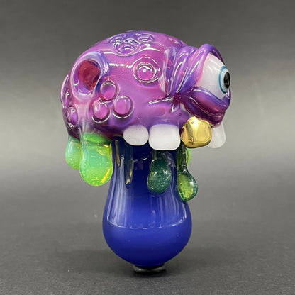 About last night glass mushroom pendant craftsmanship - artisan glass work