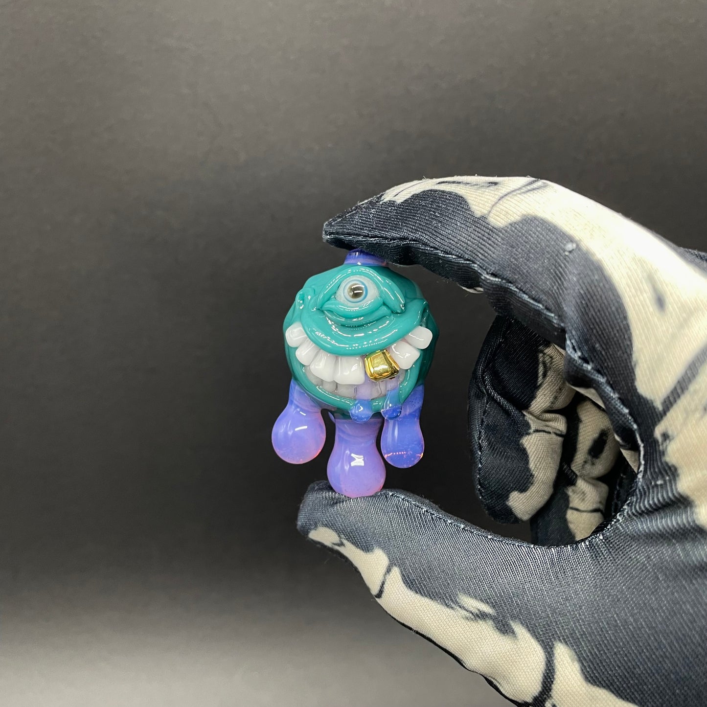 Dripping with sarcasm glass pendant