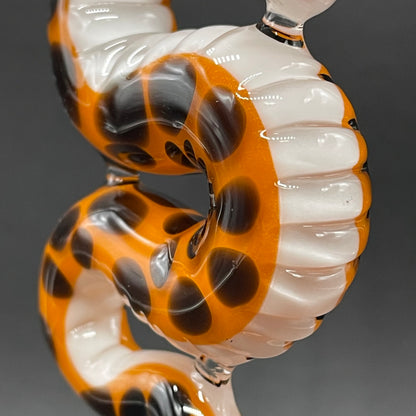 Slithering Chester Cheetah glass pendant