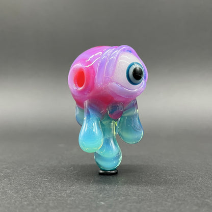 Drippy cyclops glass pendant