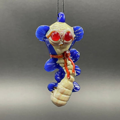 Labyrinth worm pendant