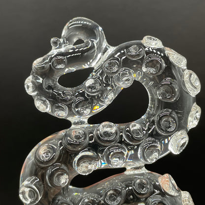 3 clear tentacle ornaments