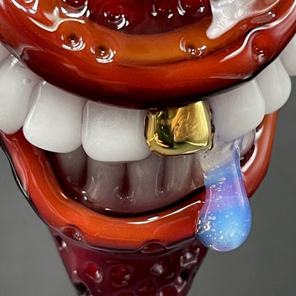 Toothy strawberry pendant