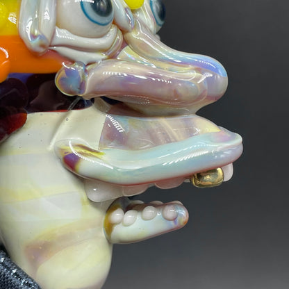 Ice cream kid glass pendant