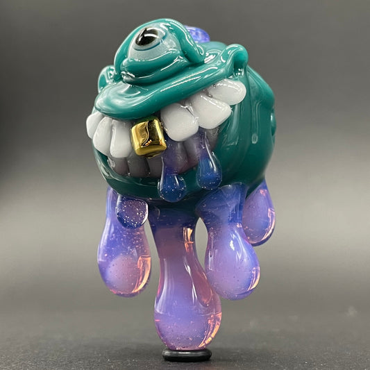 Dripping with sarcasm glass pendant